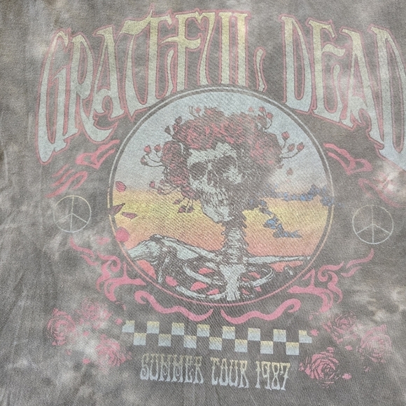 Grateful Dead T Shirt Adult Med Tie Dye American Eagle Repro Summer Tour… - Picture 8 of 12